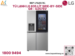 Tủ lạnh LG Instaview lấy nước ngoài UVnano 635L màu bạc GR-G257SV